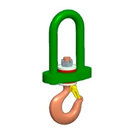 Machining & Welding By Olsen M&W Insulated Swivel Hook with Latch 4000 Lb. Capacity 16355